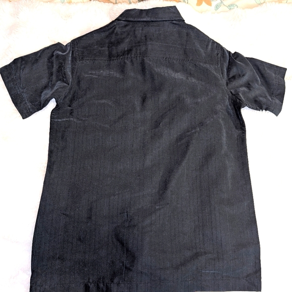 Hawk Boy's Black Short Sleeve Button Down Shirt Size 10-12 NWOT‎ - Picture 5 of 7